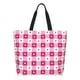 thumbnail image 1 of Disketp Plaid Heart Bolsa Tote Estampada para Mujer, Bolso de Hombro y de Mano para Compras y Viajes, 1 of 8