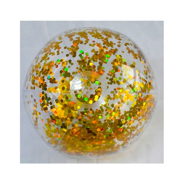 Pelotas de playa de juguete de 16 pulgadas, globos de pelota de playa de juguete para fiestas de verano (dorado) Ndcxsfigh Para Estrenar
