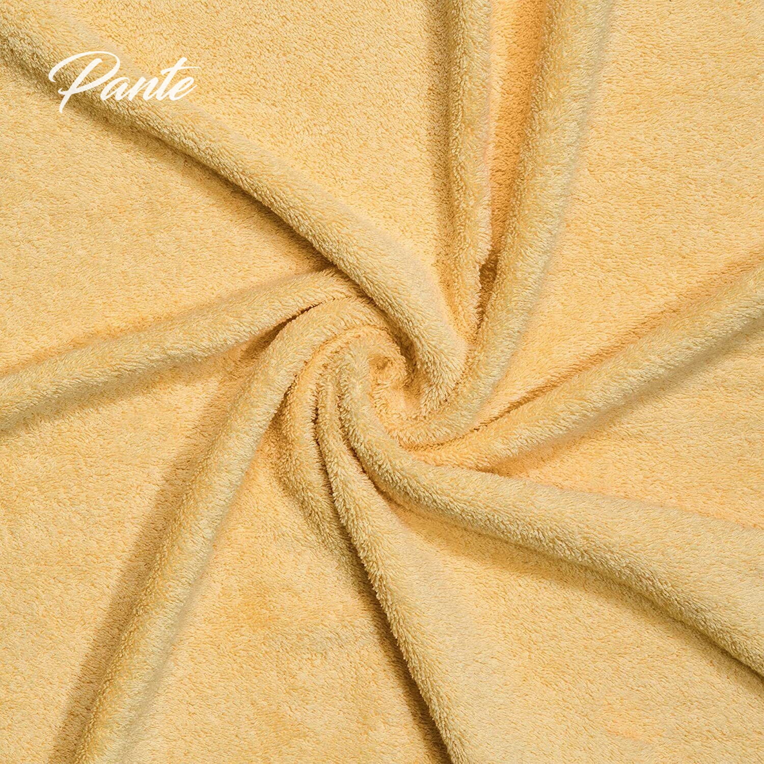 4-Piece Premium Turkish Hand Towels 100% Cotton Towels for Bathroom Soft, Quick Drying, and Highly Absorbent Hand Towels 27x54 inches (Yellow)