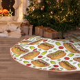 thumbnail image 5 of Balery Hot Dog 7 Printed Christmas Tree Skirt , Merry Christmas Party Christmas Tree Decoration,Adjustable Tree Skirt-30", 5 of 6