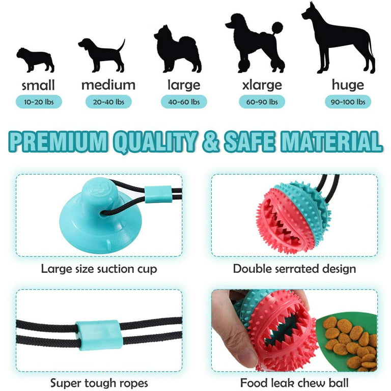 ULEFIX ulefix suction cup dog toy for aggressive chewers large