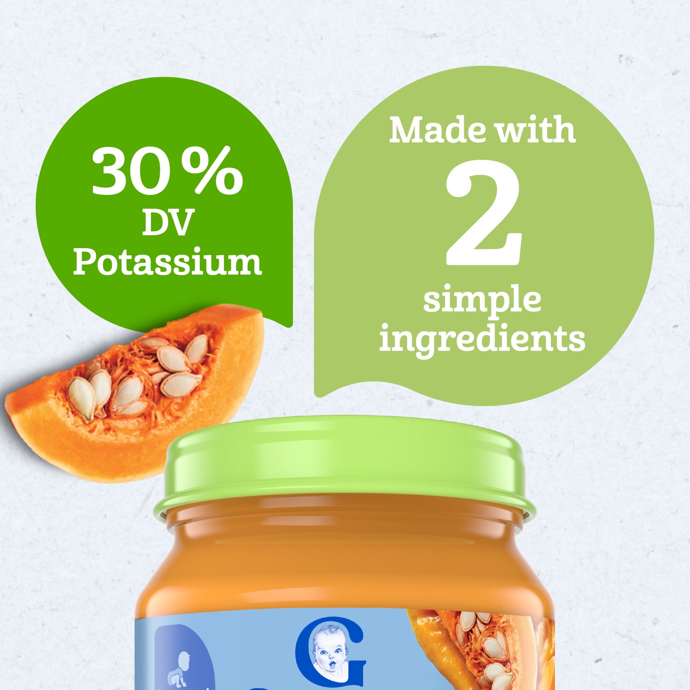 (12 pack) Gerber 1st Foods Organic for Baby Baby Food, Butternut Squash, 4 oz Jar