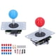 thumbnail image 3 of Kits De Bricolaje De Juegos De Arcade, Modelo De Joystick De 8 Vías De 5 Pines Kits De Bricolaje De Arcade Para Uso Profesional De Juegos Para Consola De Juegos De Arcade Ccdes rojo + azul, 3 of 8