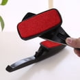 thumbnail image 2 of 1 pieza (negro) Minky Velvet cepillo para quitar pelusas y pelos Ropa con cerdas pegajosas, cepillo electrostático, cepillo de limpieza en seco, cepillo giratorio para quitar el polvo de la capa oso de fresa Electrónica, 2 of 5