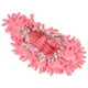 thumbnail image 2 of pieza patrón de flores desmontable lavable piso limpieza zapatilla fregona zapatos cubierta rosa, 2 of 8