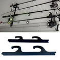 thumbnail image 2 of Fishing Rod Holder Wall Ceiling Storage Rack Horizontal Support 2 Rod Rack, 2 of 7