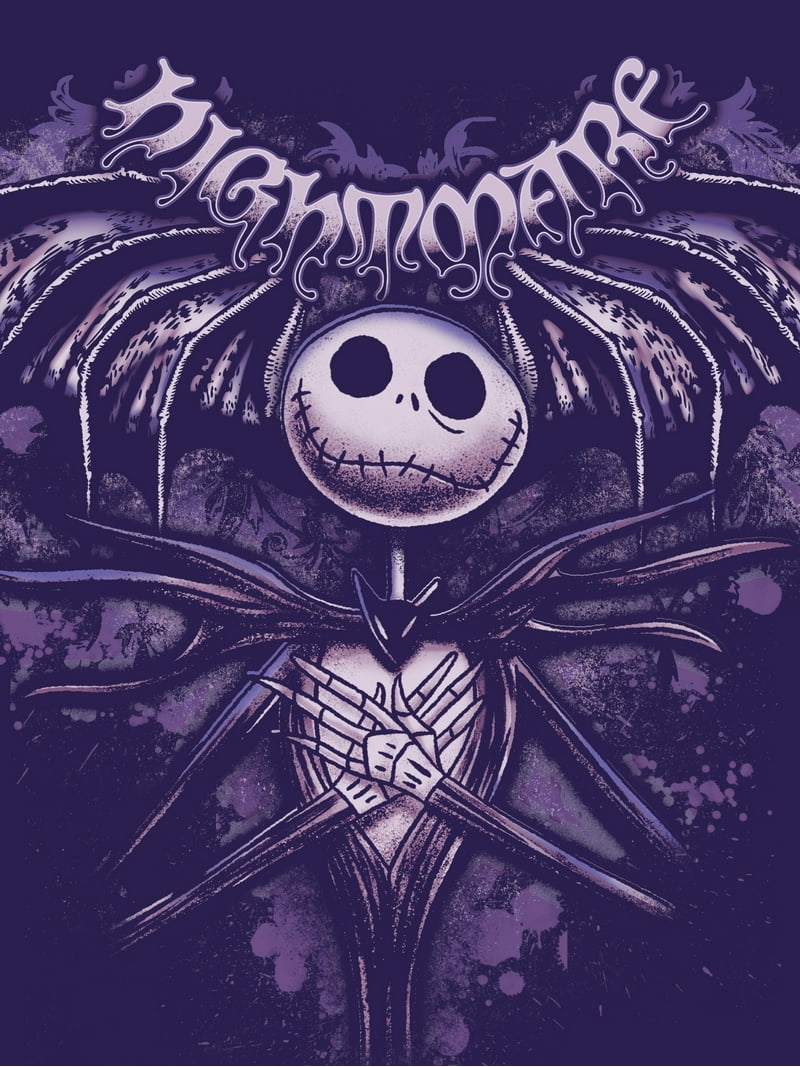 NIGHTMARE BEFORE CHRISTMAS tシャXL 両面プリント Nightmare Before Christmas, Men's Graphic Short Sleeve Tee