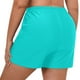 thumbnail image 3 of Prolriy - Bañador corto para mujer, talla grande, cintura alta, tipo slip de playa, fruncido, corte alto, cobertura completa, para yoga, deportivo, color verde menta, XXL, 3 of 7