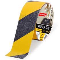 Ludolm Anti Slip Tape, 2 inch x 16 feet, Safety Non Slip Tape for Steps Outdoor Waterproof, Heavy Duty Grip Tape for Concrete Floors, Yellow