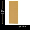 thumbnail image 2 of Dura-Gold 1/3 Sheet Gold Sandpaper Sheets, 220 Grit (Box of 20) - 3-2/3" x 9" Size Hook & Loop Backing, Wood Furniture Woodworking, Auto Paint - Jitterbug Sanders, Clip-On, Hand Sanding Blocks, 2 of 6