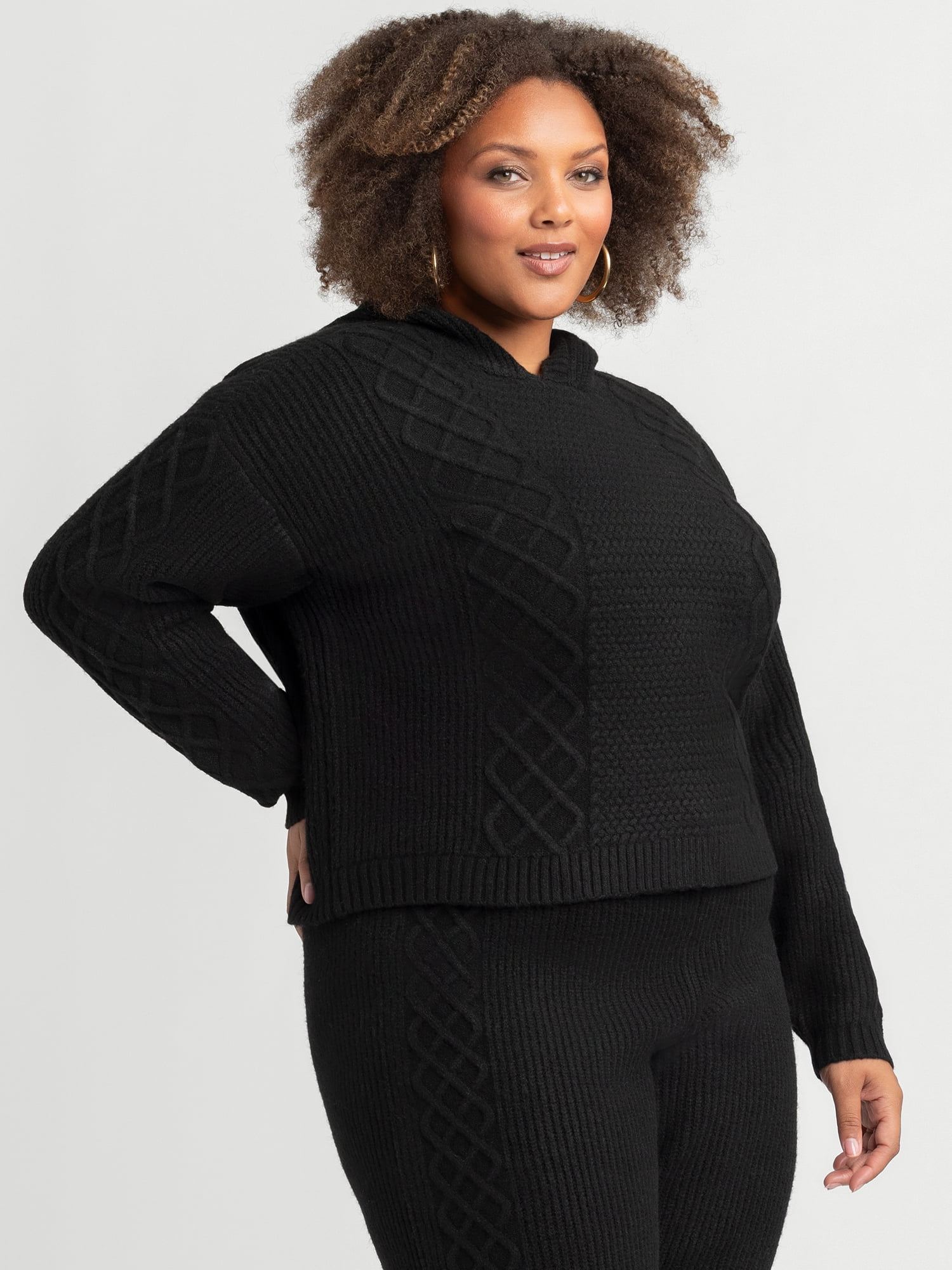 Jessica Simpson Women's Plus Brigite Sweater Set Top, Sizes 0X-4X