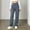 0_ Gray, variant on Womens Cargo Straight Leg Pants, Elastic Waistband Multi Pocket Layout, Stretch Flexible Fabric for Outdoor Daily Activity Gray M