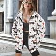 thumbnail image 3 of Renewold Dachshund Dog Love White Womens Oversized Zip Up Hoodies Fashion Hooded Pullover Jackets Sweatshirts Long Sleeve Y2K Hoodies Fleece Sweaters Hooded Cardigan Fall Winter Clothes, XS, 3 of 7