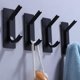 thumbnail image 1 of 4 Uds Ganchos utilitarios autoadhesivos Sincero Acero inoxidable negro mate, 1 of 5