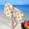 thumbnail image 6 of Coolnut Beach Towels Bee Camping Towels Animal Sand Free Beach Towel, 30"x60" Large Beach Towels Quick Dry Bath Travel Towels Pool Yoga Beach Mat for Men Women, 6 of 6