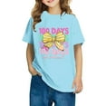 thumbnail image 1 of Xihbxyly Camiseta para Niño, Linda Camiseta con Mangas Abullonadas, Estampado "100 Días de Colegio", Tela Suave y Transpirable, Estilo Informal de Verano, Ideal para Ir de Fiesta o de Viaje, Elegante, 1 of 6