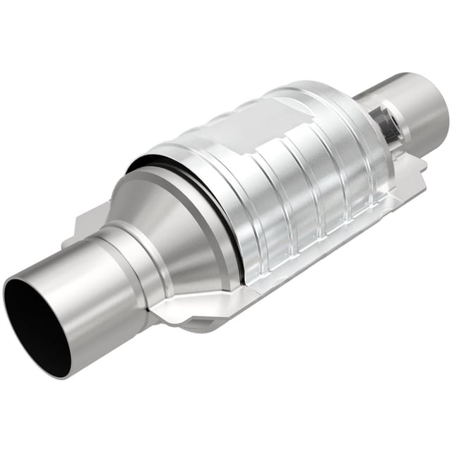 Magnaflow 48 State Converter Catalytic Converter 51234 Universal 48 State; 5-1/8 Inch Diameter Stainless Steel Case; Single 2 Inch Slip Fit Inlet; Single 2 Inch Slip Fit Outlet