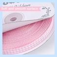thumbnail image 3 of Pink Gingham Ribbon,QZS Craft Plaid Ribbon for Thanksgiving Bow,1Roll Portable Craft Wrapping Decoration for Indoor,Outdoor,147.6Ft, 3 of 6