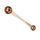 thumbnail image 1 of Cuchara medidora de acero inoxidable de doble punta con escala para cocina (oro rosa), 1 of 7