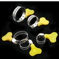 thumbnail image 3 of 10 Pcs 10-38mm Adjustable Yellow Plastic Handle Hand Wriggle Hose Clamp Pipe Clip, 3 of 9