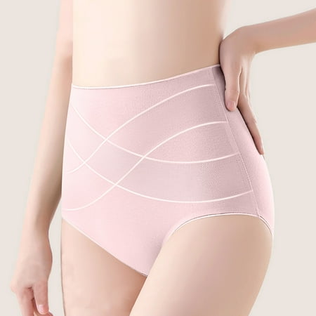 Womens Cotton Boyshorts Underwear Womens Shapewear Tummy Underwear High Waisted Body Shaper Butt Lifting Panties Ice Silk Lightweight Underpant Briefs Leakproof Underwear for Women XXL