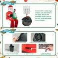 thumbnail image 6 of 6ft Giant Inflatable Santa Claus - Built-in LED Lights, Self-Standing Blow Up Christmas Decor, Heavy-Duty with Air Blower/Sandbag/Ropes/Stakes, Easy Setup for Yard Lawn Garden, 6 of 11