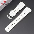 thumbnail image 1 of Correa de caucho para Casio G-shock Dw-5600 Gw-m5610 Gw-b5600 Ga-2100 Hebilla de acero inoxidable Tpu Hombres Pulsera de repuesto Reloj Banda-negro Plata-Blanco plata- Computadora Computadora Computadora portátil, 1 of 5