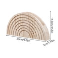 thumbnail image 4 of Naittoop Wooden Half-Round Wall Vases 9*4.5in Hanging Planters for Indoor Plants Wall Decor Boho Wall Decor Wooden Floating Shelves for Artificial Flowers and Plants, 4 of 8