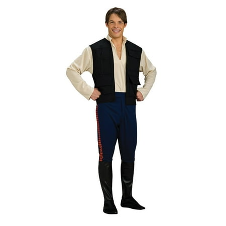 Black and Blue Han Solo Deluxe Men Adult Halloween Costume - Extra