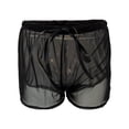 thumbnail image 7 of HNMKIU Board Shorts for Women Swim Mesh Beach Bikini Wraps Shorts Cover Up Drawstring Pants for Swimwear Set Side Coverage Bikini Bottoms for Women Black，L, 7 of 7