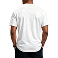 thumbnail image 4 of LTTVQM Mens Top Three Button Henley Short Sleeve Tee Breathable Summer Travel Casual Shirts White M, 4 of 5