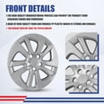 thumbnail image 3 of 4pcs/Set 15" Hubcaps Wheel Rims Cover for 2016-2022 Toyota Prius;2017-2022 Toyota Prius Prime;2020-2024 Toyota Corolla Hybrid Compatible with Alloy Wheels Snap On(15-inch,Lacquer), 3 of 8