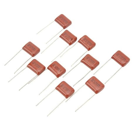 

Guitar Capacitor Portable Guitar Capacitor Replacement Epoxy Resin 10Pcs Easy To Install Dark Red Volume Control Professional For Electric Bass