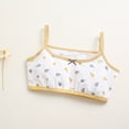 thumbnail image 2 of Girls Padded Training Bras 8-14Teen Student Teens & Big Girls Cotton Breathable Bra Wire Free Push Up with Bralette Straps, 2 of 5
