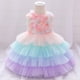 thumbnail image 2 of Vestido Para Niñas, Ropa Para Niñas Pequeñas, Vestido Floral En Capas Para Niños Pequeños, Vestido De Baile, Vestido De Tul, Ropa Rosa Odeerbi LM103-3290, 2 of 9