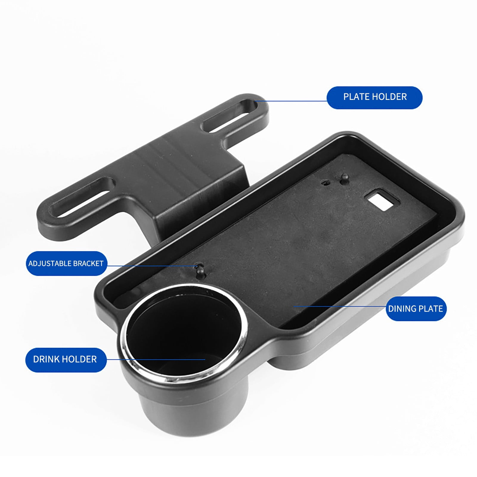 Car Seat Back Tray Table, Foldable Car Cup Holder Storage Box, Vehicle Seat Back Organizer Tray, Multi Function Car Cup Holder Food Tray, Durable Car Storage Organizer Accessory