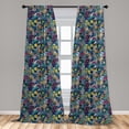 thumbnail image 5 of Ambesonne Space Curtains, Science Fiction Image, Pair of 28"x84", Multicolor, 5 of 5