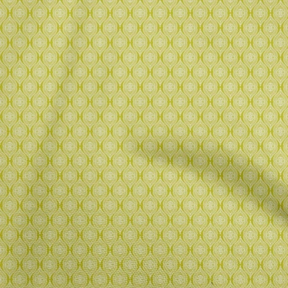 oneOone Rayon Lime Green Fabric Asian Block Print Fabric For Sewing Printed Craft Fabric By The Yard 56 Inch Wide