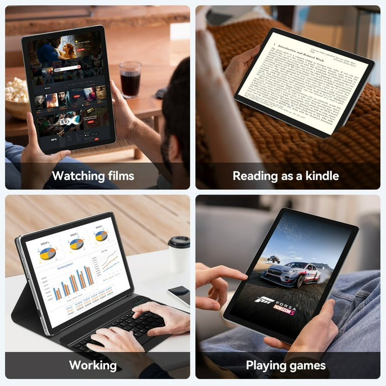 Tablet 10 Inch Android 14 Tablets,WiFi 6 Tableta PC,64GB ROM+8GB