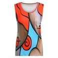 thumbnail image 3 of Enwejyy Women Smmuer Contrast Color Sleeveless Basic Vest Tops T-shirts, 3 of 4