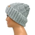 thumbnail image 3 of Empire Cove Winter Cable Knit Cuff Beanie Grey, 3 of 5
