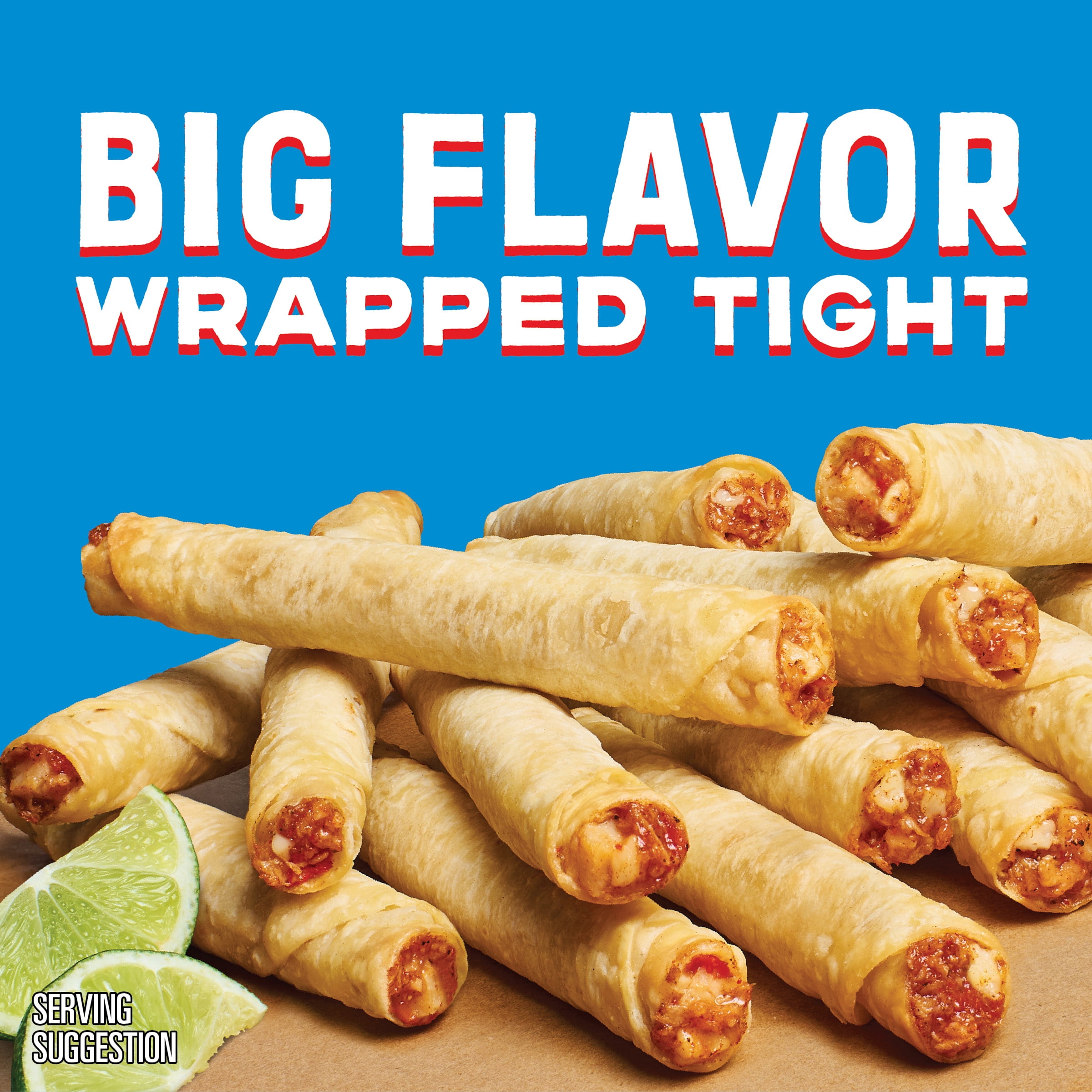 El Monterey Chicken & Cheese Flour Taquitos 20 oz, 20 Count (Frozen)