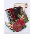thumbnail image 1 of Cuadros Decorativos Flores musicales Forma especial parcial Taladro DIY Diamond Painting (YK204) Likrtyny embutido en tela, 1 of 1