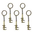 thumbnail image 2 of 5Pcs Ruler Key Rings Small Caliper Pendant Backpack Hanging Adorns Metal Key Chain, 2 of 8