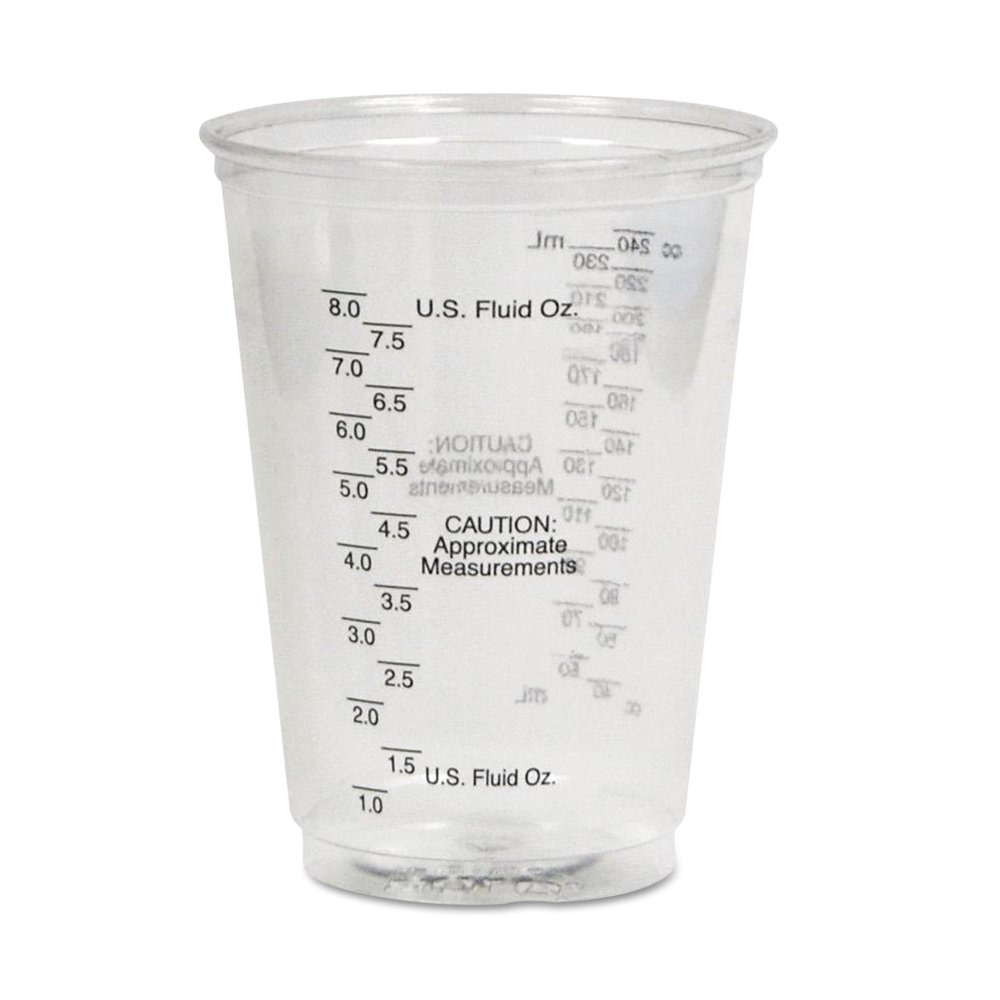 SOLO Cup Company Plastic 10 Oz Medical & Dental Cups, Clear, 5000 count
