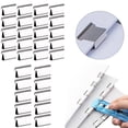 thumbnail image 2 of 10 Pack The Supplementary Clip Is A Reusable And Non Destructive Paper Binding Clip That Can, Silver, 0.6 x 0.5 x 0.4 in, 2 of 8