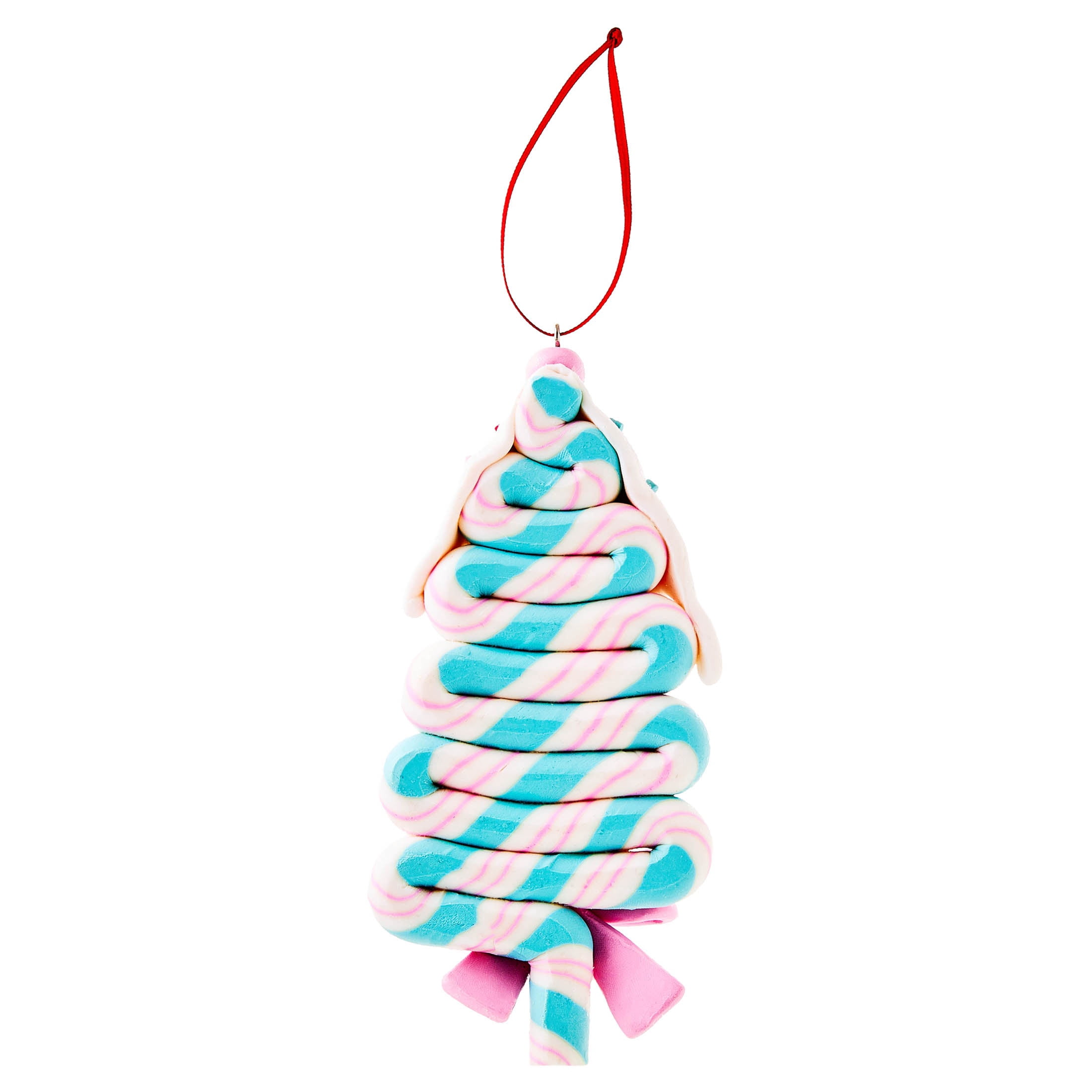 Multicolor Clay Dough Glitter Candy Tree Christmas Ornament, 6", by Holiday Time