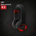 thumbnail image 2 of Auriculares inalámbricos BT4.1 de alta fidelidad, plegables y con graves profundos, para música, deportes y con micrófono integrado para teléfonos y ordenadores., 2 of 6
