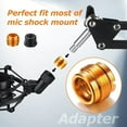 thumbnail image 2 of Necvior 10Pcs 5/8 to 3/8 Threaded Nut Screw Adapters for Microphone Clip Microphone Stands Microphone Adjustable Clip Holder, 2 of 12