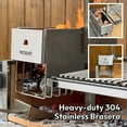 thumbnail image 4 of 36" Infinity SS304 Built-in Argentine Charcoal and wood BBQ Grill, 4 of 12